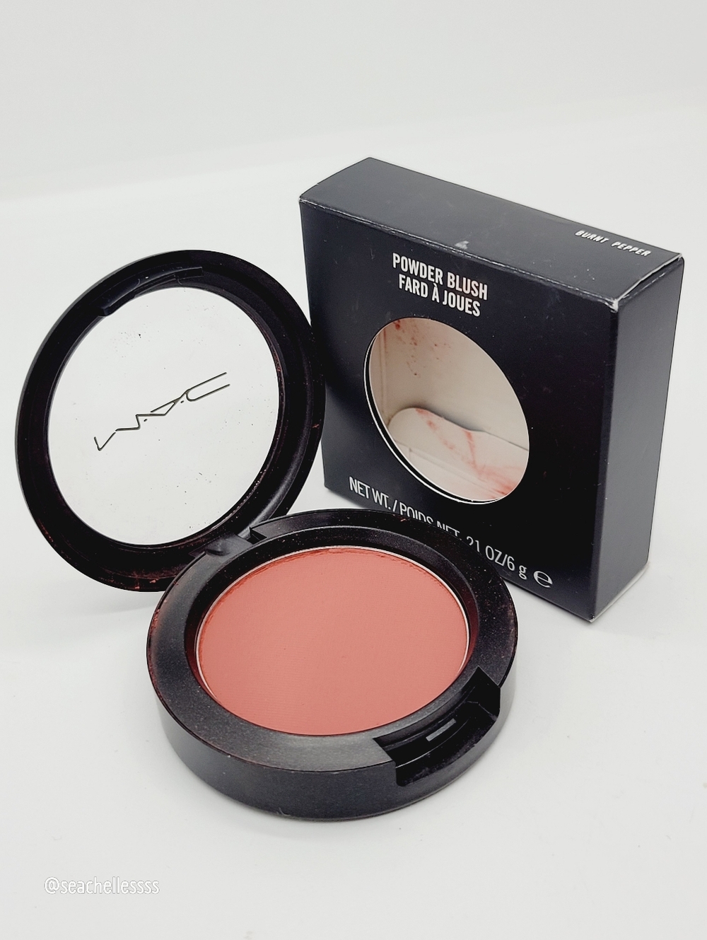 Burnt Pepper Mac Matte Powder Blush Dirty Tangerine Brand New in Box Authentic